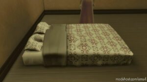 Sims 4 Object Mod: Functional Floor BED (Image #4)