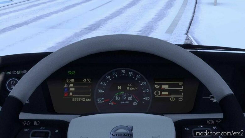 ETS2 Volvo Interior Mod: FH 2012 Improved Dashboard V1.1 1.43 (Featured)