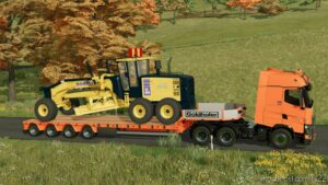 FS22 Komatsu Vehicle Mod: GD-655 Motor Grader (Image #3)