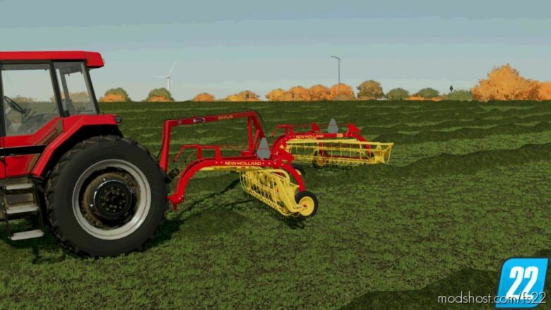 FS22 NEW Holland Tedder Mod: Rolabar Rakes And Hitches (Featured)