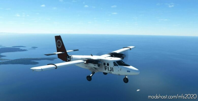 MSFS 2020 Fiji Livery Mod: Link – DHC-6-300 Twin Otter (Wheels PAX) (Featured)