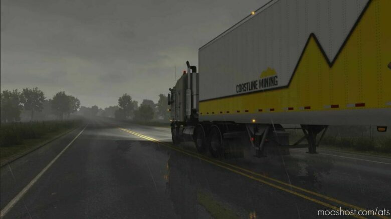 ATS Rain Weather Mod: Increased Rain Intensity V1.5.1 1.43 (Featured)