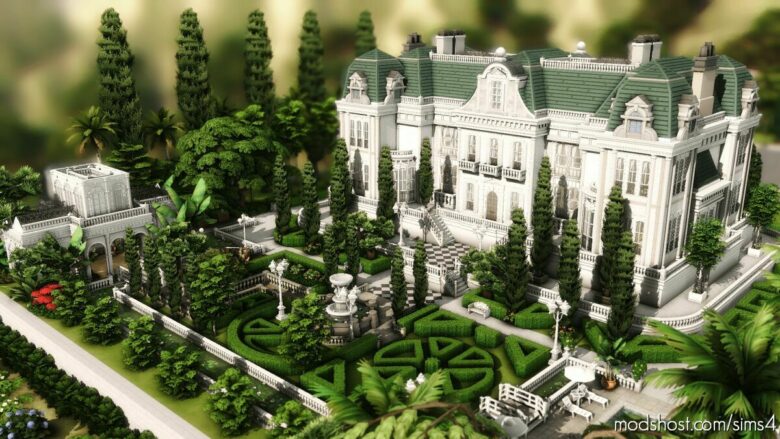 Sims 4 House Mod: French Château – NO CC (Featured)