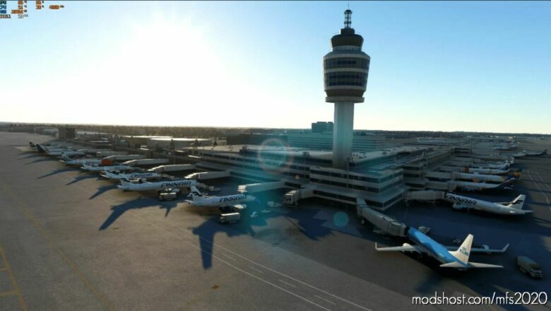 MSFS 2020 Finland Mod: Helsinki Vantaa Efhk Default Airport Upgrade (Featured)