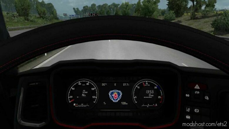 ETS2 Scania Interior Mod: Next GEN Scania Custom Dash V2 1.43 (Featured)