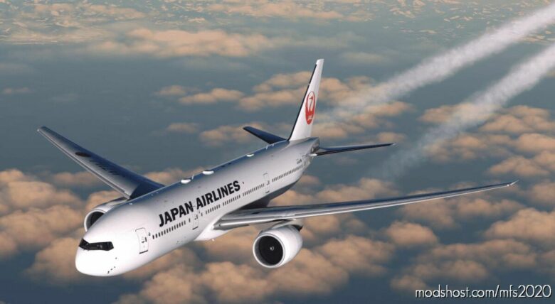 MSFS 2020 777-200ER Livery Mod: Captainsim 777-200ER Japan Airlines JA710J (Featured)