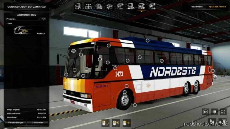 ETS2 Bus Mod: Monobloco O371 1.43 (Featured)