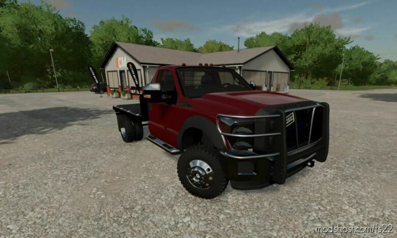 FS22 Vehicle Mod: F550 Flatbed (Featured)