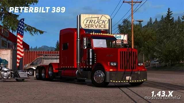 ETS2 Peterbilt Truck Mod: 389 V2.4 (Featured)