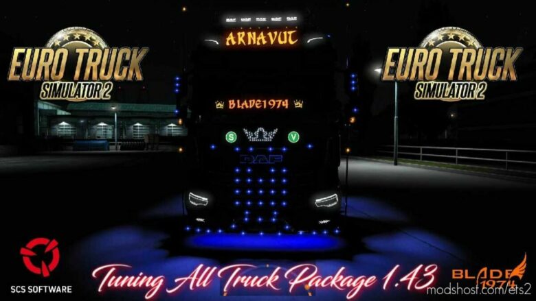 ETS2 Part Mod: Tuning ALL Truck & Trailer Package 1.43 (Featured)