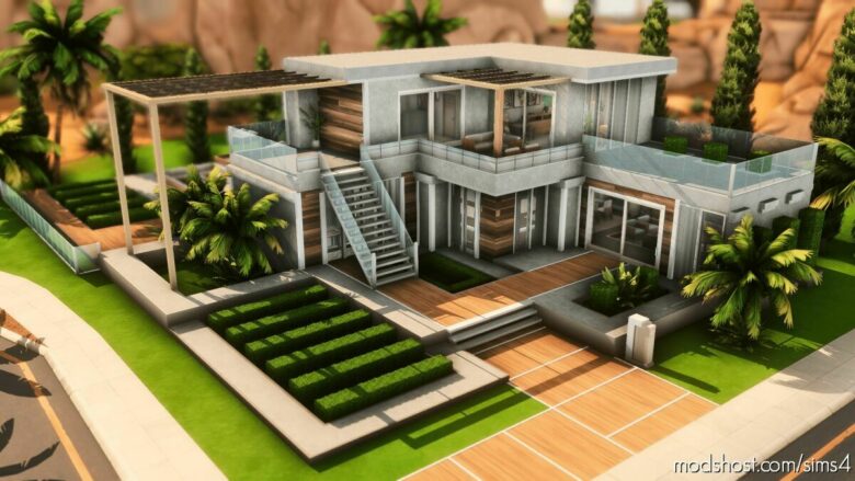 Sims 4 Mod: Modern Family House – NO CC (Featured)