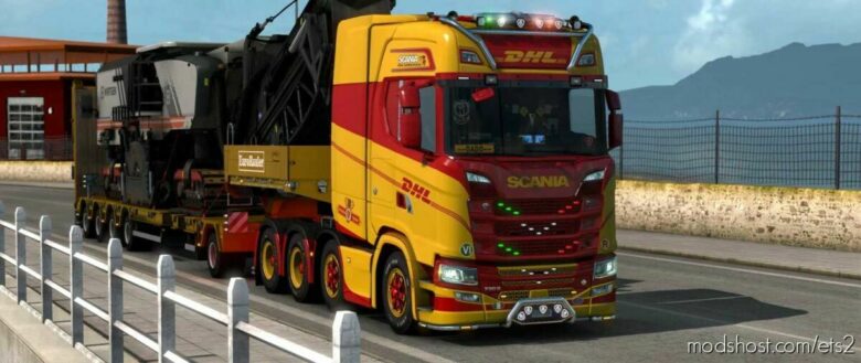 ETS2 Mod: Skin DHL TNT Trucks & Trailers 1.43 (Featured)