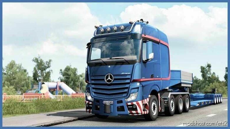 ETS2 Mercedes-Benz Truck Mod: BIG Stars – Actros/Arocs SLT V1.6.8 (Featured)