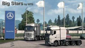 ETS2 Mercedes-Benz Truck Mod: BIG Stars – Actros/Arocs SLT V1.6.8 (Image #2)