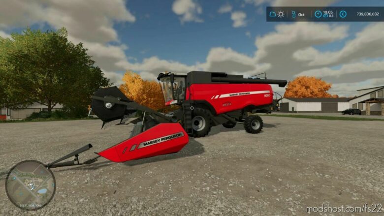 FS22 Massey Ferguson Combine Mod: 9380 Delta (Featured)