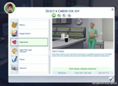 Sims 4 Mod: Night Nurse Career (Featured)