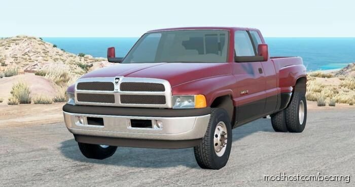 BeamNG Dodge Car Mod: RAM 3500 Club CAB 1994 (Featured)