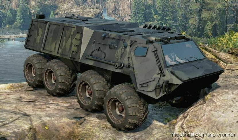 SnowRunner Truck Mod: GWC BTR 375 V1.0.1 (Featured)