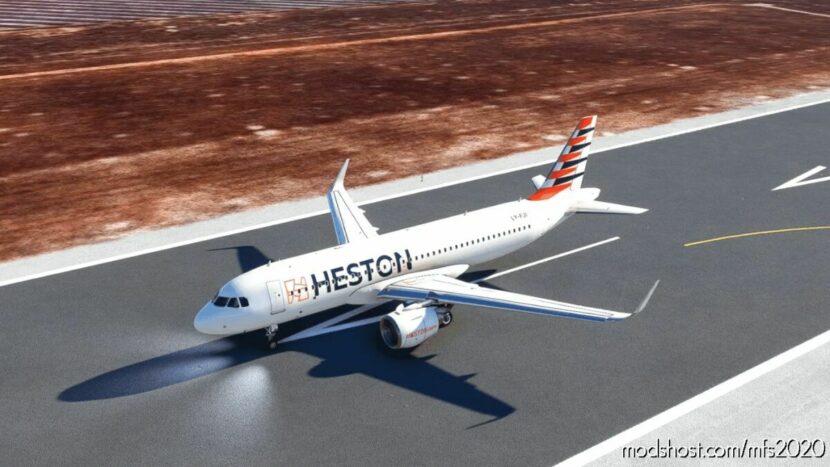 MSFS 2020 4K Livery Mod: A32NX Heston Airlines 4K (Featured)