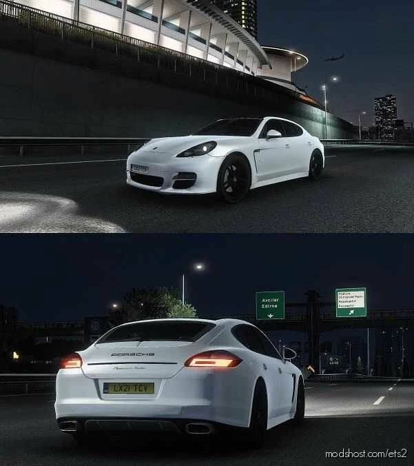 ETS2 Porsche Car Mod: Panamera Turbo 2010 V7.1 1.43 (Featured)