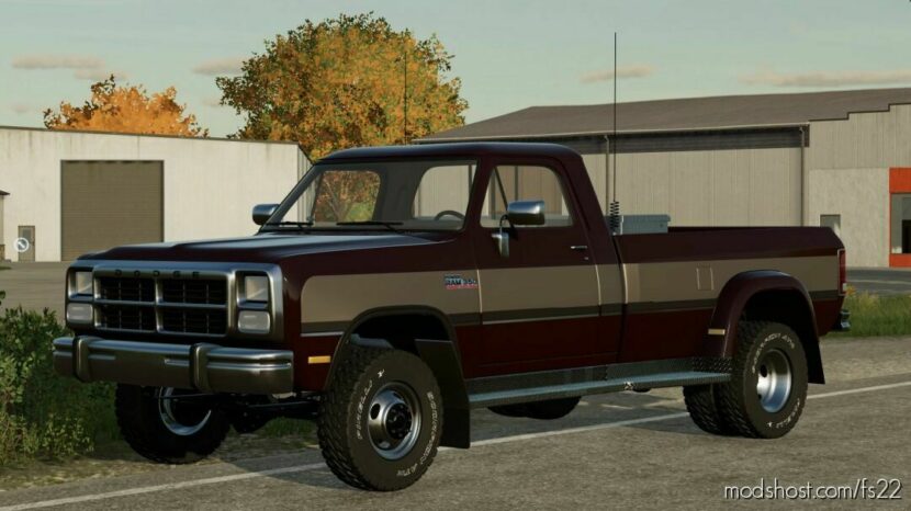 FS22 Car Mod: 1993 W350 Dodge RAM (Featured)