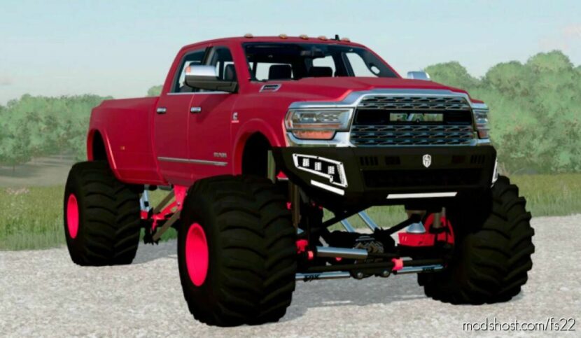 FS22 Car Mod: RAM 3500 Crew CAB Dually (D2) 2019 (Featured)