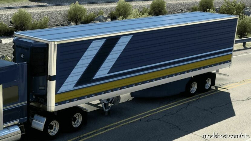 ATS Standalone Mod: SCS BOX Trailer Edited: Chromed Frame, Door, And Bumper 1.43 (Featured)