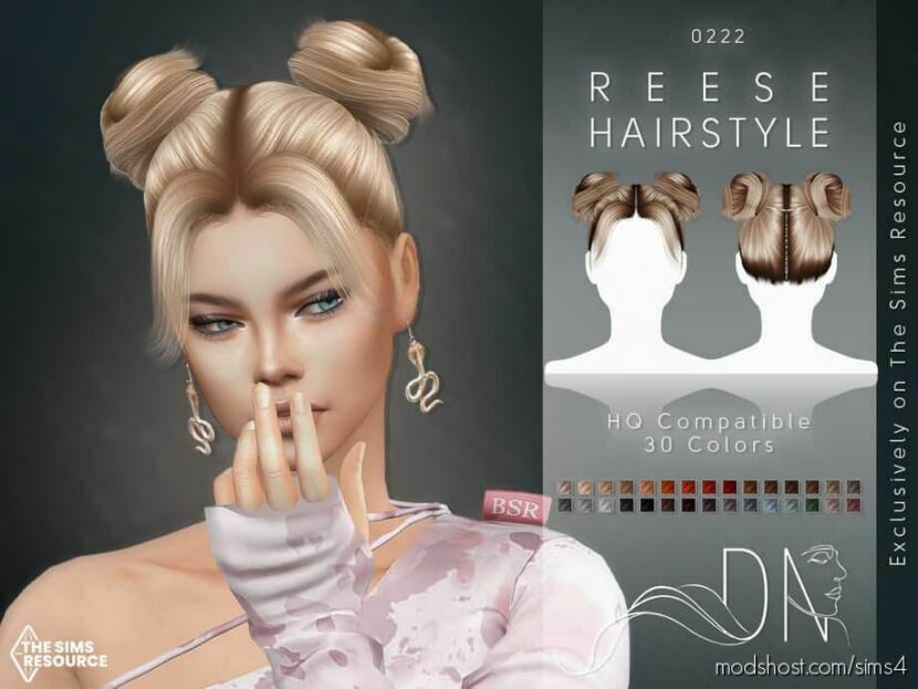 Sims 4 Female Mod: Reese Hairstyle (Featured)