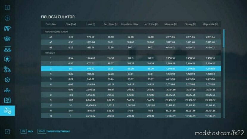 FS22 Script Mod: Field Calculator (Featured)