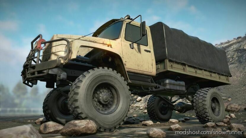 SnowRunner Truck Mod: GWC TUZ 3308 Gorky V1.0.1 (Featured)