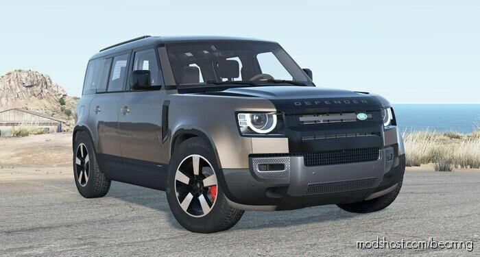 BeamNG Land Rover Car Mod: Defender 110 P400 X (L663) 2020 (Featured)