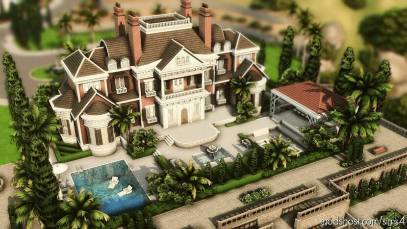 Sims 4 House Mod: Classic Manor – NO CC (Featured)