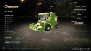 FS22 Mower Mod: BIG M 450 50M Width (Featured)