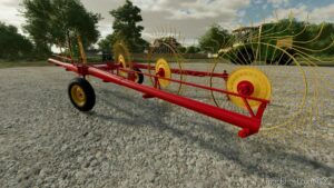 FS22 Tedder Mod: 1978 6 Wheel HAY Rake (Image #4)