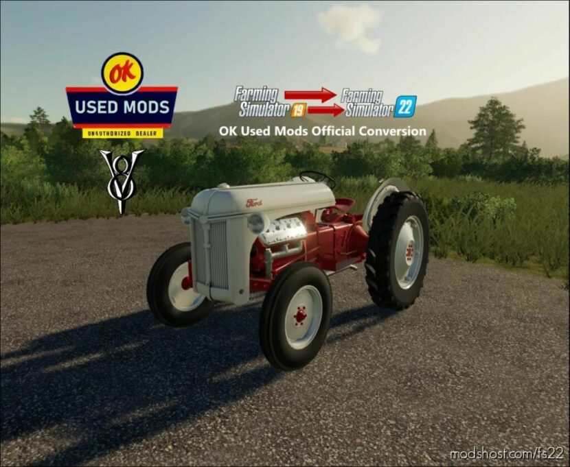 FS22 Ford Tractor Mod: 8N V8 V2.0 (Featured)