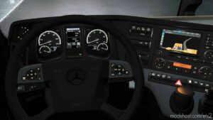 ETS2 Mercedes-Benz Interior Mod: Actros Plus: NEW Actros MP4 Cabin Overhaul 1.43 (Image #6)