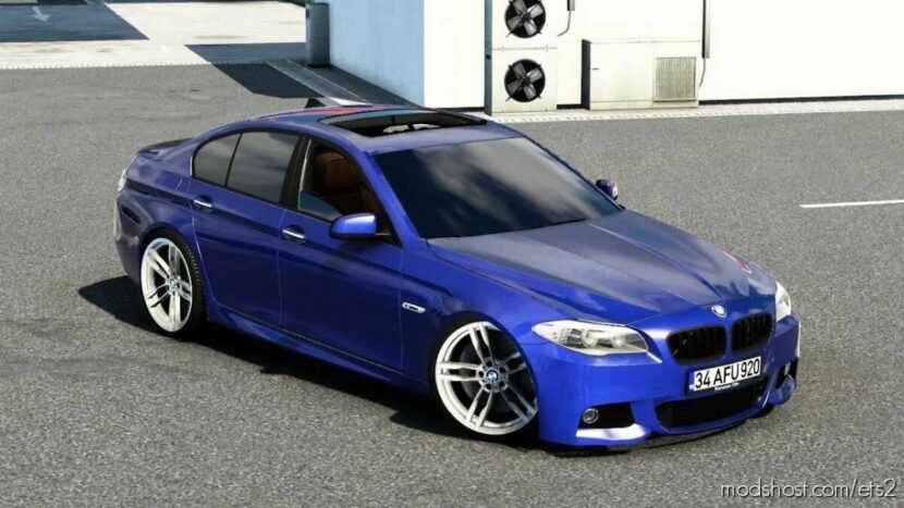 ETS2 BMW Car Mod: 5 Series F10 M-Sport + Interior V3.0 1.43 (Featured)