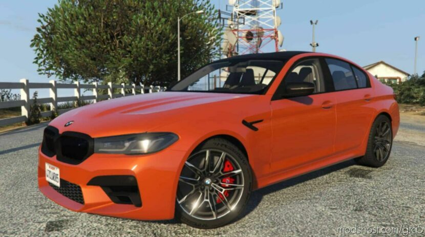 GTA 5 BMW Vehicle Mod: 2022 BMW M5 Saloon (Featured)