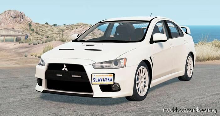 BeamNG Mitsubishi Car Mod: Lancer Evolution X Final Edition 2015 (Featured)