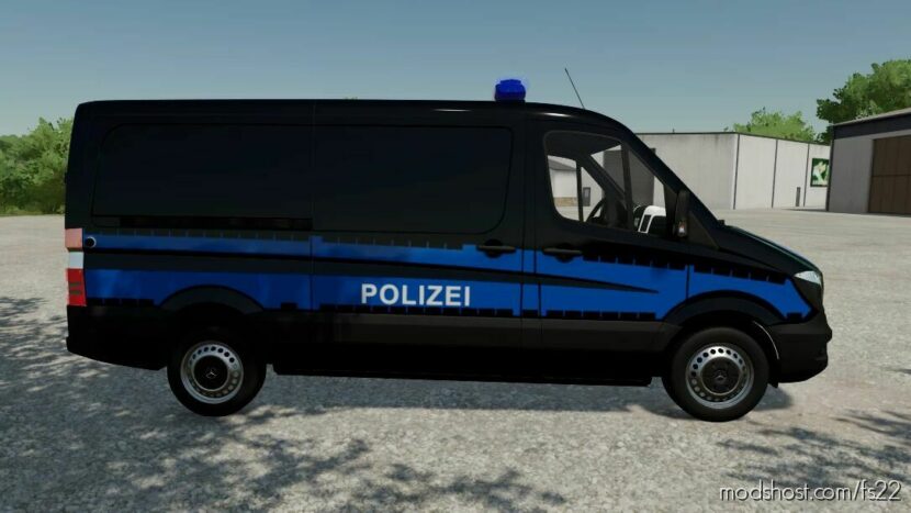 FS22 Mercedes-Benz Vehicle Mod: Spinter Police (Featured)