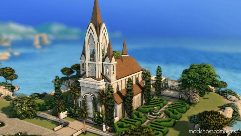 Sims 4 House Mod: Wedding Chapel – NO CC (Featured)