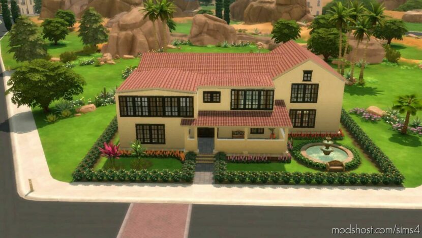 Sims 4 Mod: Carnation House 5 BED 4 Bath – NO CC (Featured)