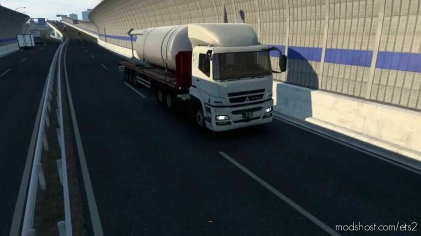 ETS2 Mitsubishi Mod: Fuso Super Great OM 457 Stock Sound (Featured)