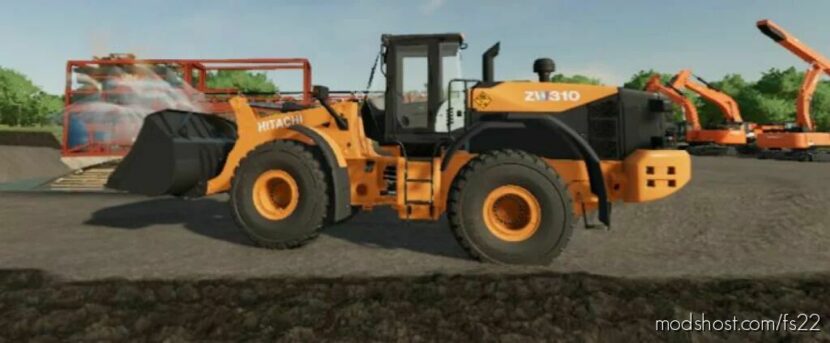 FS22 Hitachi Forklift Mod: 310 (Featured)