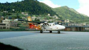 MSFS 2020 8K Livery Mod: AIR Seychelles Desroches DH6 300 Wheels PAX Twin Otter 8K (S7-Aaj) (Featured)