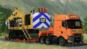 FS22 Caterpillar Forklift Mod: CAT 6015B + 5 Axle LOW Loader (Featured)