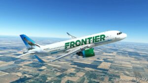 MSFS 2020 A32NX Livery Mod: Frontier Airlines(Al The Roadrunner)N346Fr 8K V1.0.1 (Image #3)