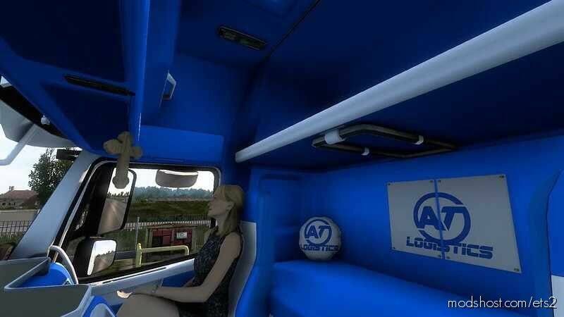 ETS2 Volvo Mod: FH16 Classic Blue & White Interior (Featured)