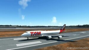 MSFS 2020 4K Livery Mod: Boeing 747-8I TAM Brasil 4K NO Mirroring (Image #3)