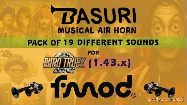 ETS2 Sound Mod: Basuri AIR Horn 19 Mod V1.1 – 1.43 (Featured)